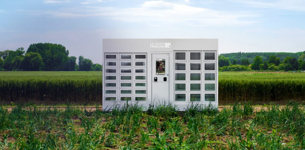 Distributeur automatique en plein champ