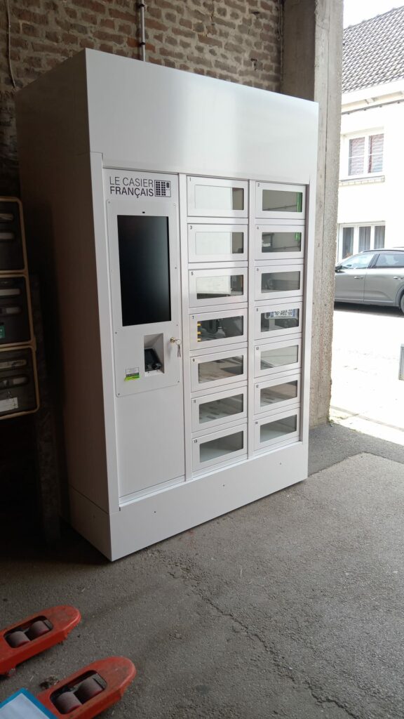 Photo de l'installation de casier connecté boulanger
