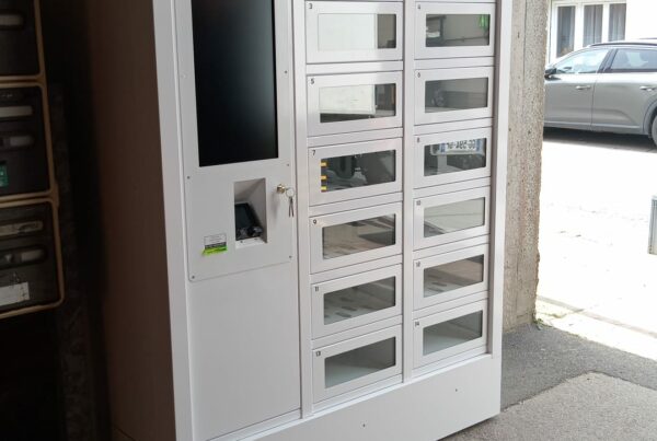 Photo de l'installation de casier connecté boulanger