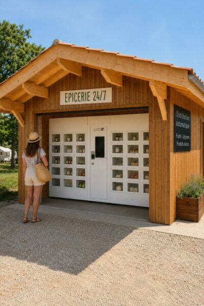 Epicerie dans un camping